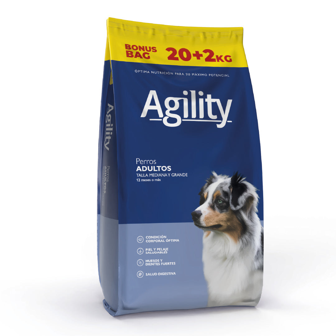 Alimento Agility Perro Adulto 20+2kg