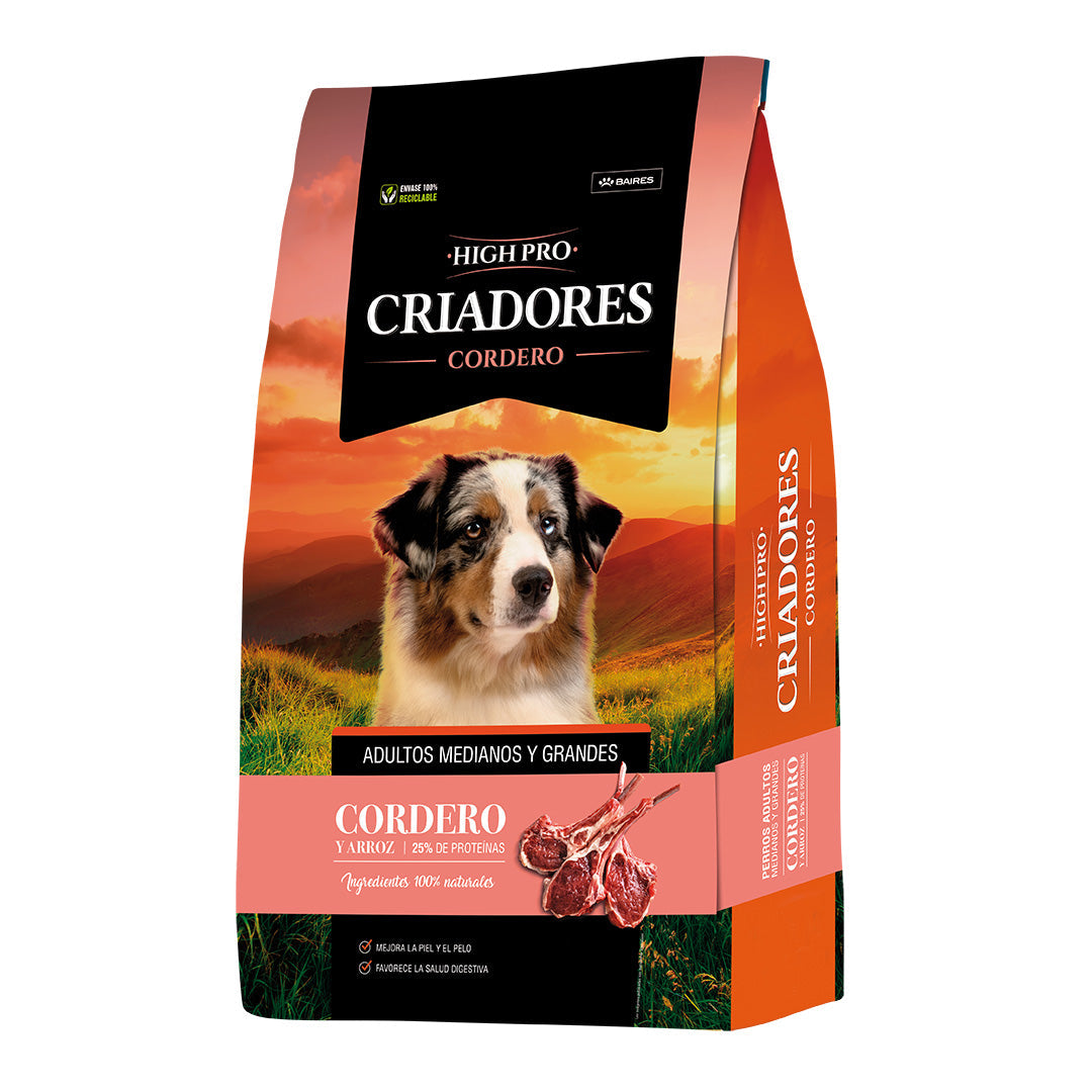 Alimento High Pro Criadores Perro Adulto Cordero 20+3kg