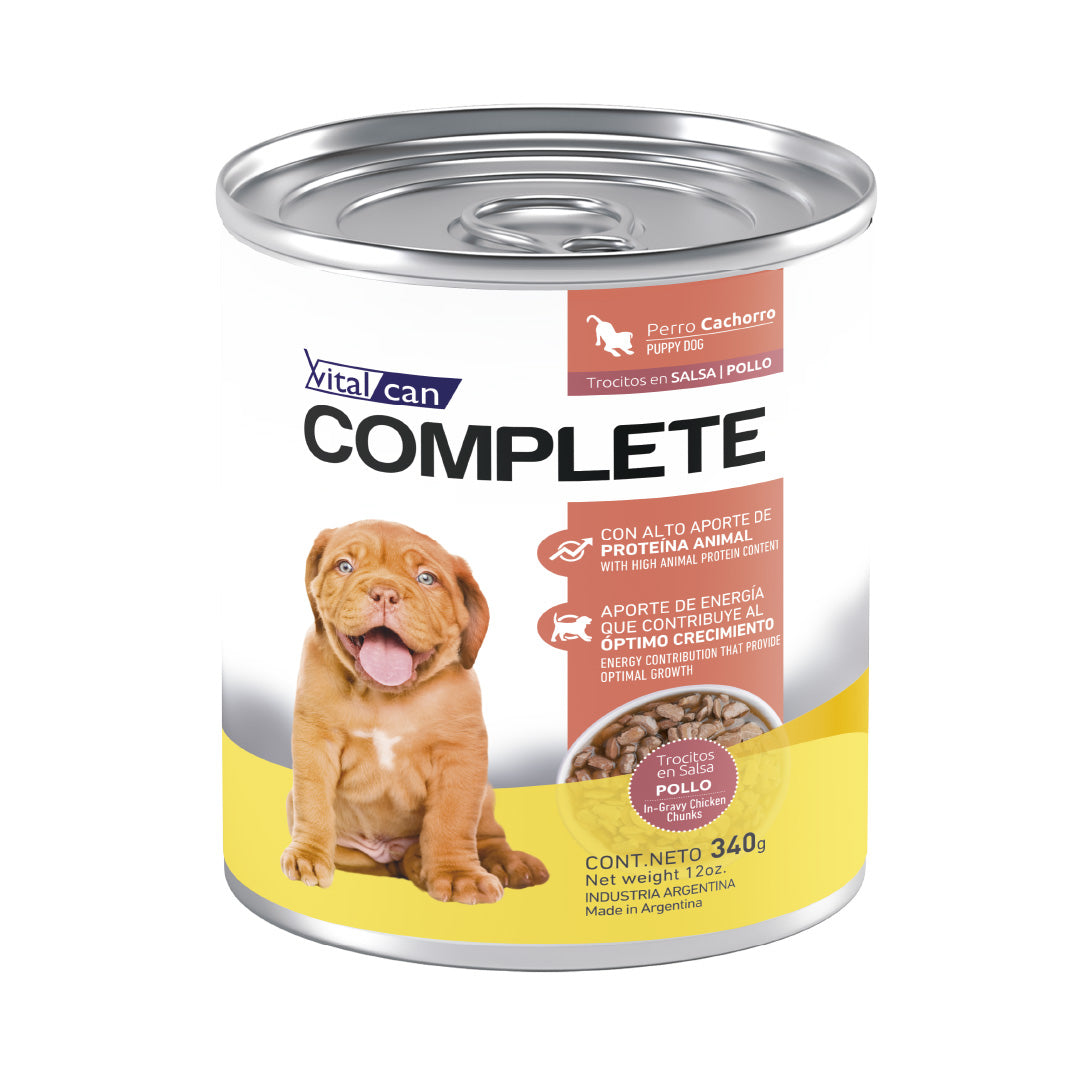 Lata Complete Perro Cachorro Pollo