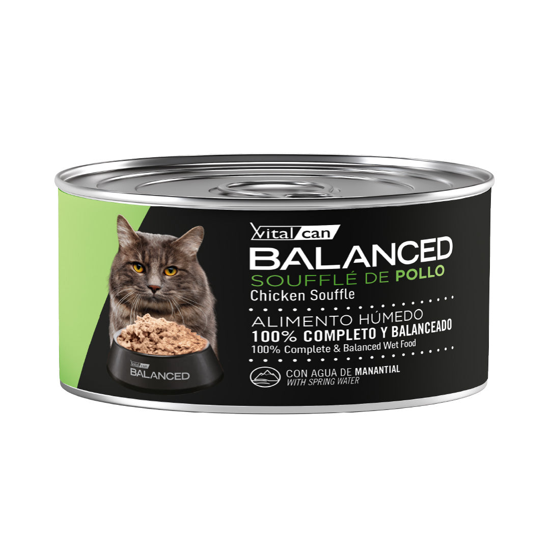 Lata Balanced Gato Castrado Souffle Pollo