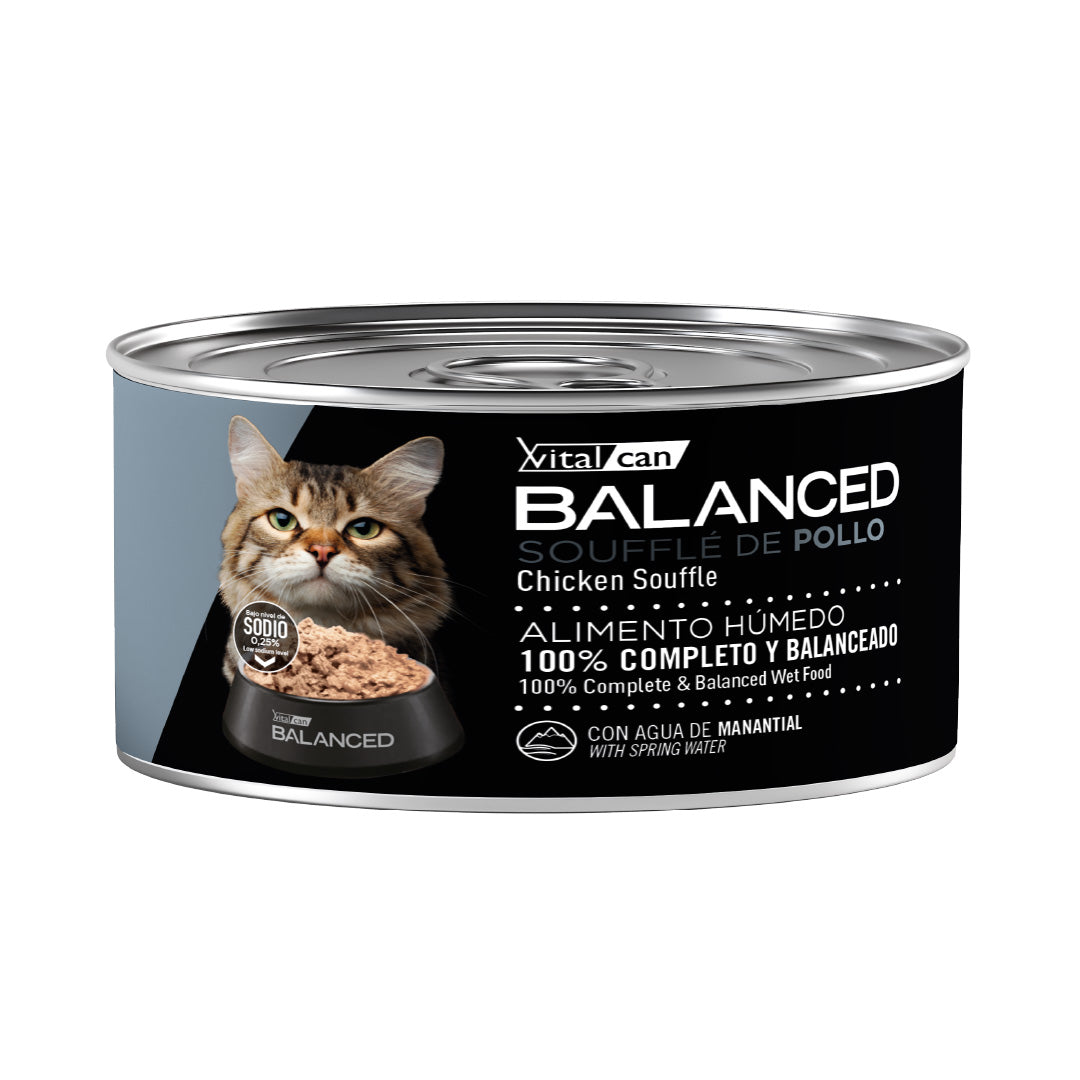 Lata Balanced Gato Adulto Senior Souffle Pollo