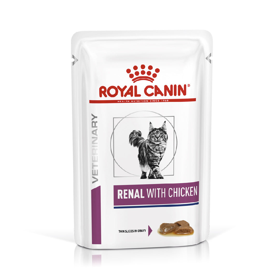 Pouch Royal Canin Gato Renal Chicken Wet