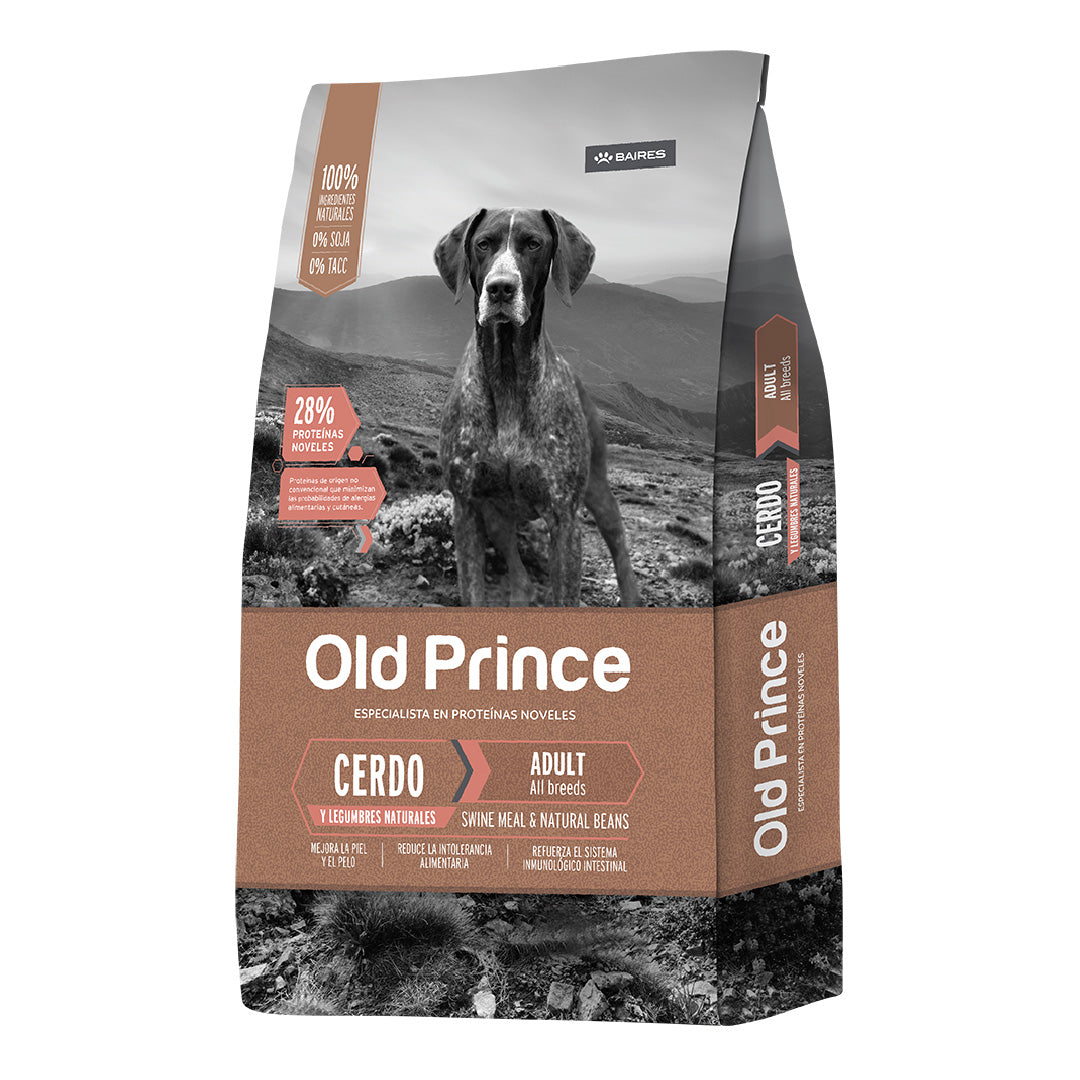 Alimento Old Prince Perro Adulto Cerdo y Legumbres 15+2kg