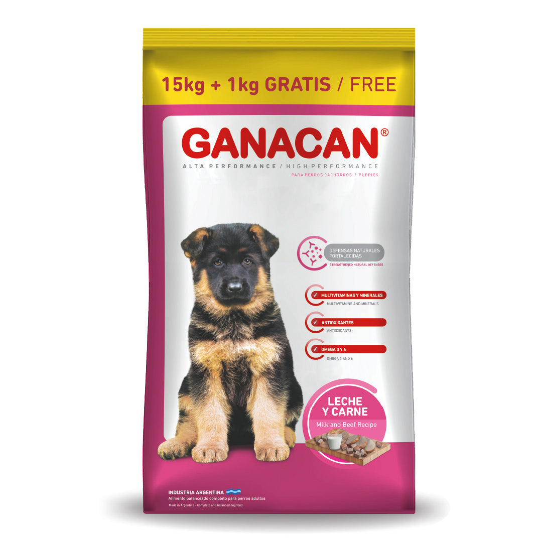 Alimento Ganacan Perro Cachorro 15+1kg