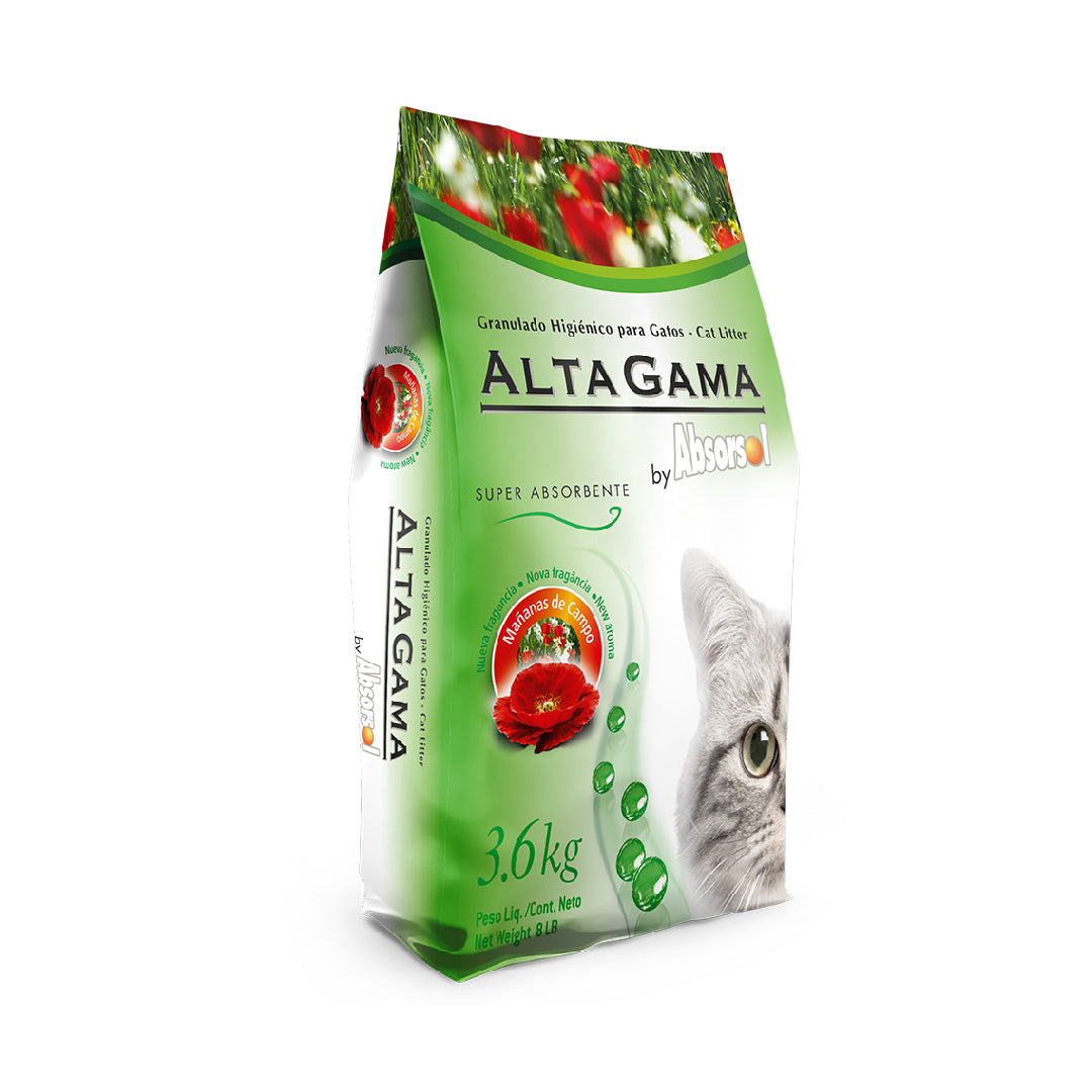 Piedras Sanitarias Gato Absorsol Alta Gama Mañana de Campo 3,6kg