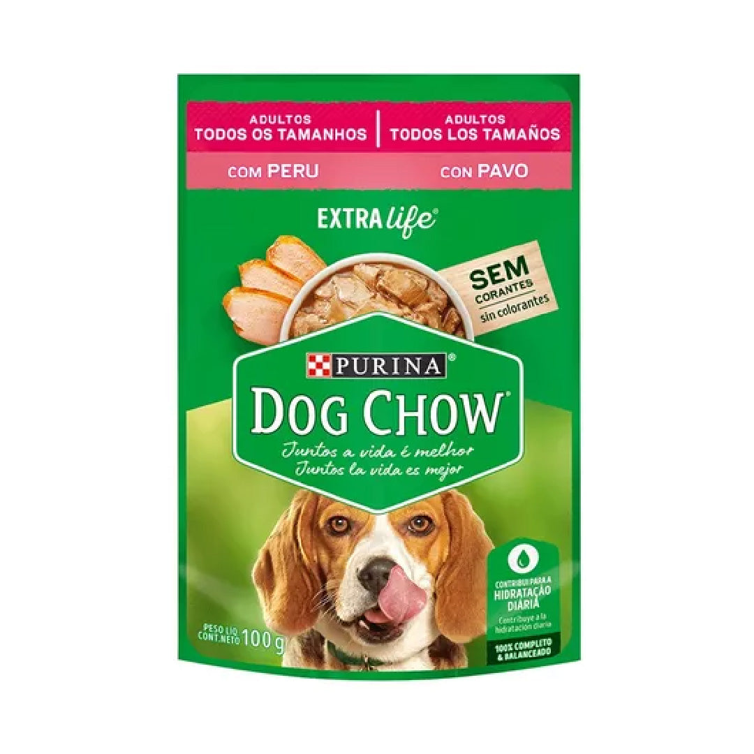 Pouch Dog Chow Perro Adulto Pavo