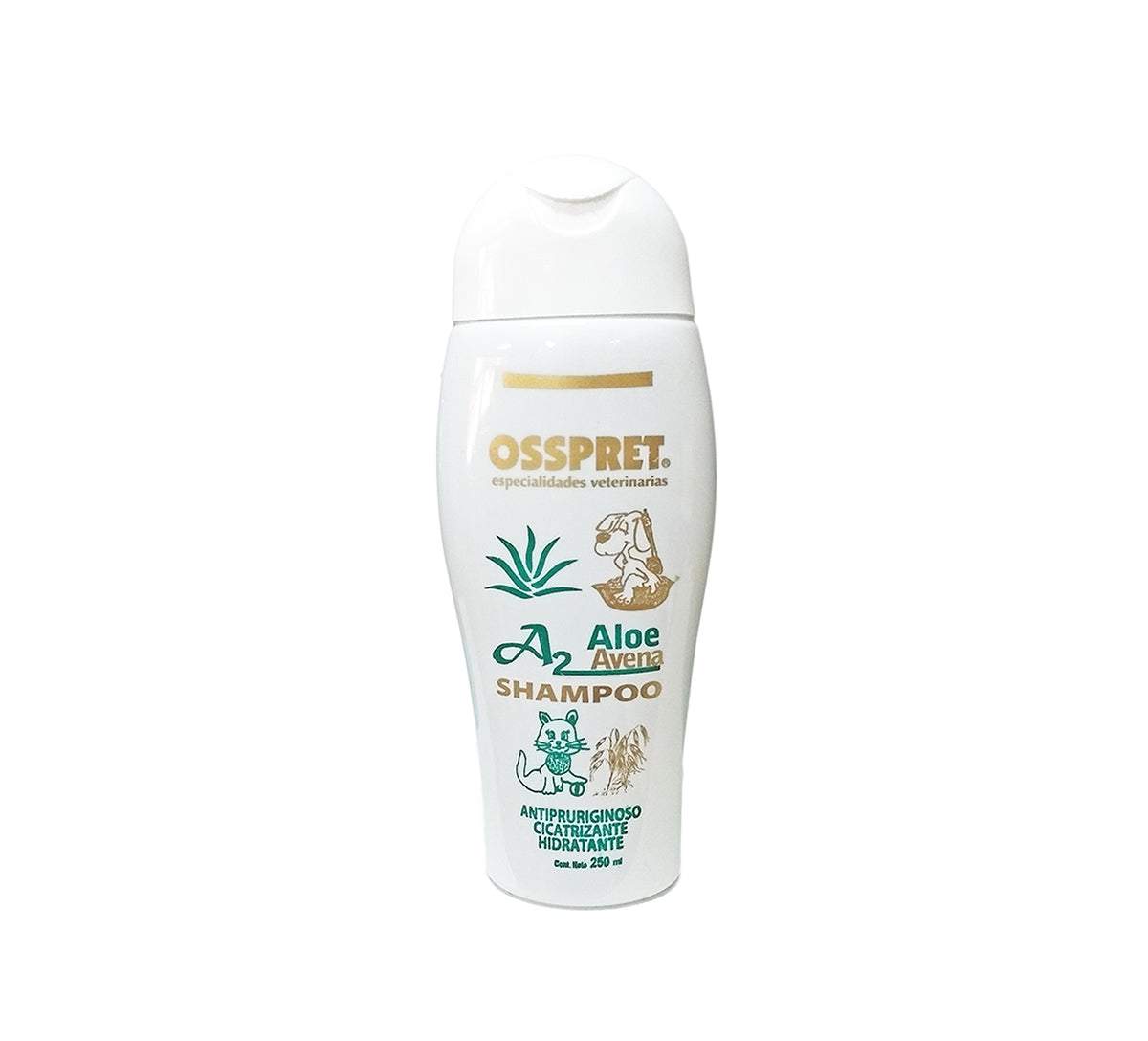 Shampoo Perro Osspret Avena y Aloe Vera 250cm3