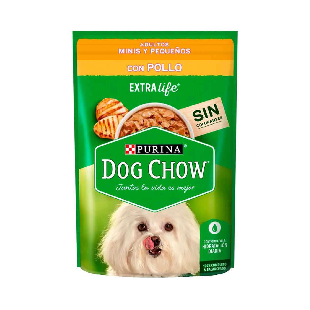 Pouch Dog Chow Perro Adulto raza Pequeña sabor Pollo 100gr