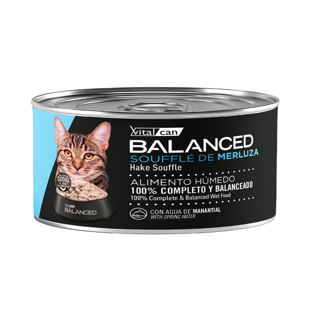 Lata Balanced Gato Adulto Souffle Merluza
