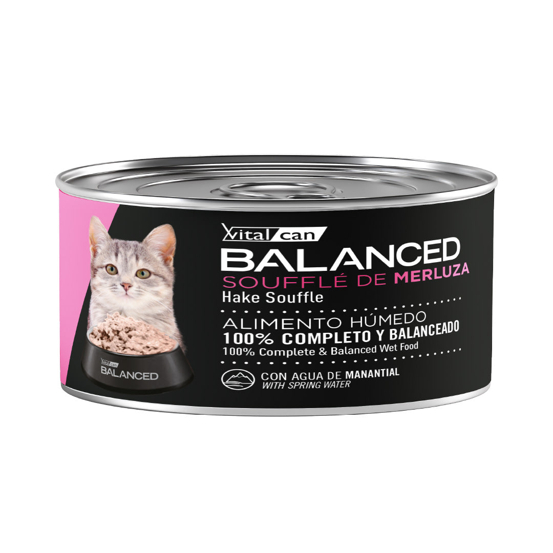 Lata Balanced Gato Cachorro Souffle Merluza