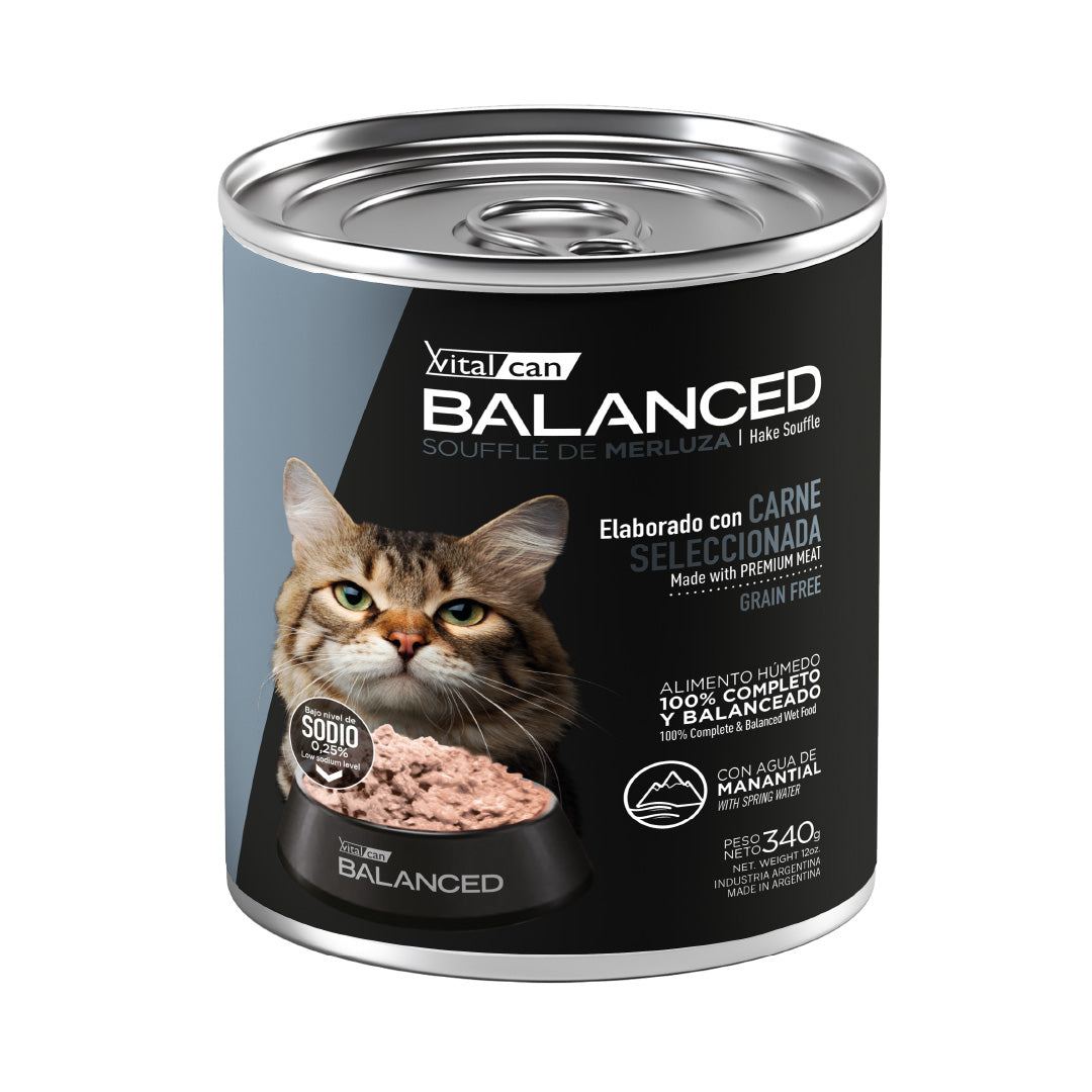 Lata Balanced Gato Adulto Senior Souffle Merluza
