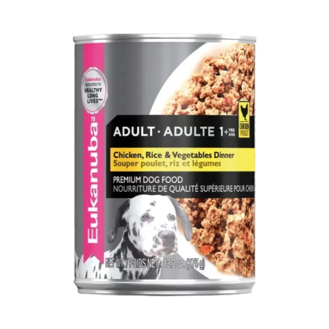 Lata Eukanuba Perro Adulto Pollo Arroz Vegetales