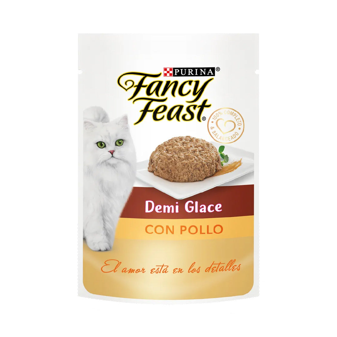 Pouch Fancy Feast Gato Demi Glace Pollo 85gr