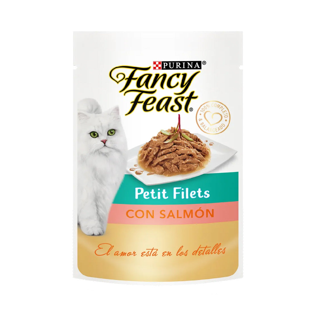 Pouch Fancy Feast Gato Petit Filet Salmon 85gr