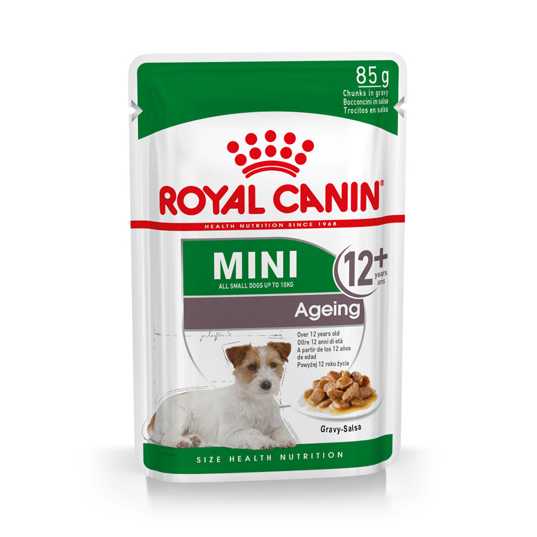 Pouch Royal Canin Perro Mini Ageing Wet edad 12+ 85gr