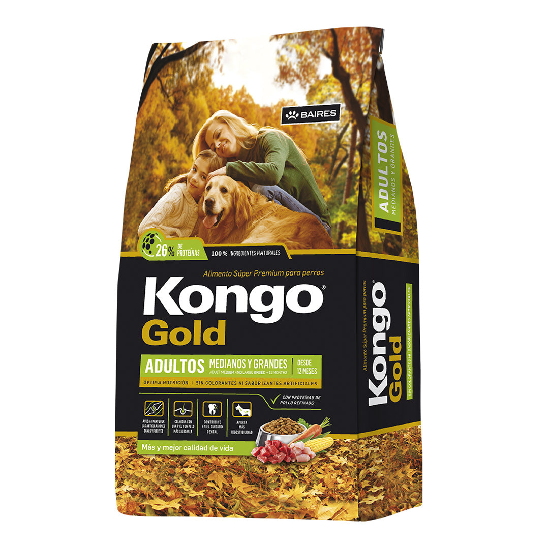 Alimento Kongo Gold Perro Adulto 21+3kg