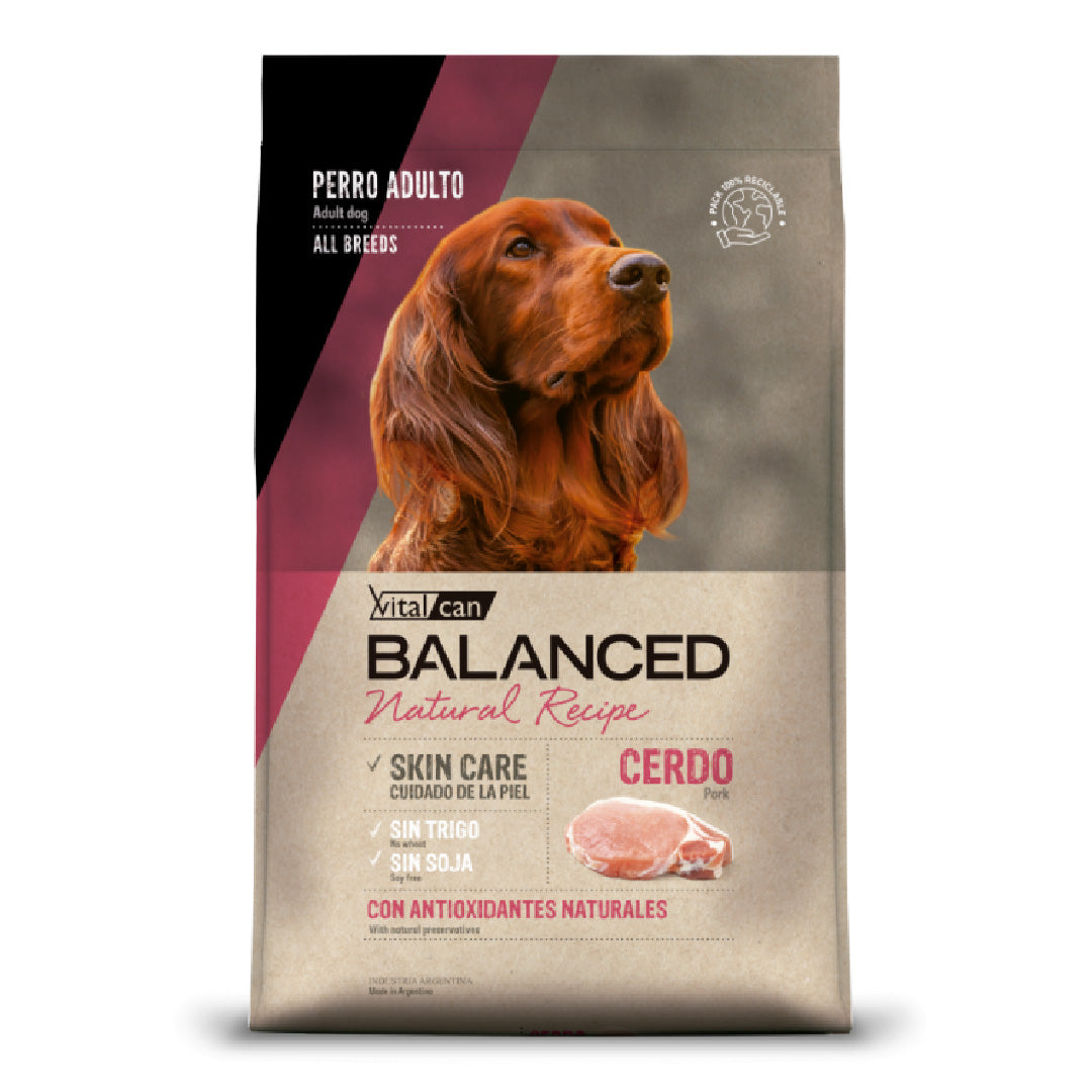 Alimento Balanced Perro Adulto Piel Sensible Cerdo