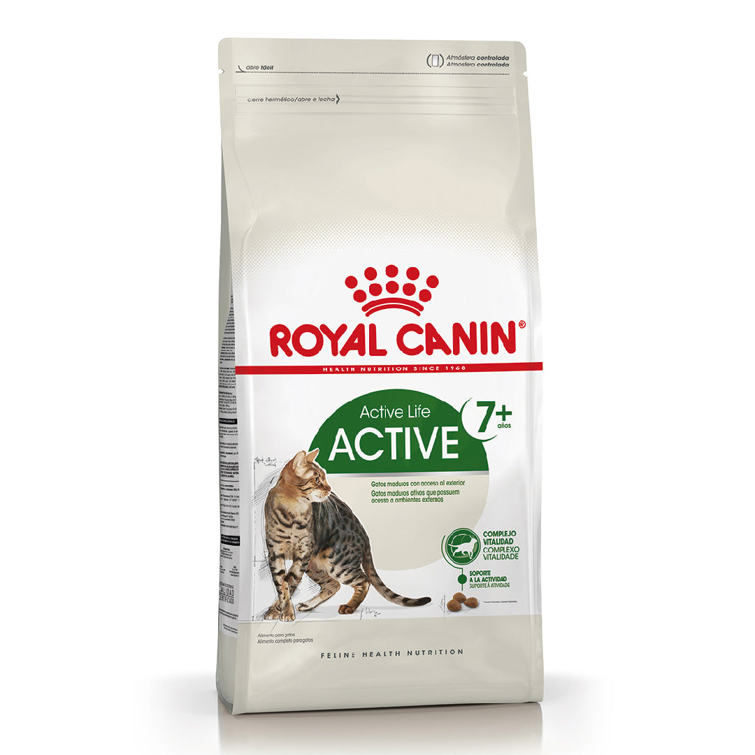 Alimento Royal Canin Gato Active edad 7+