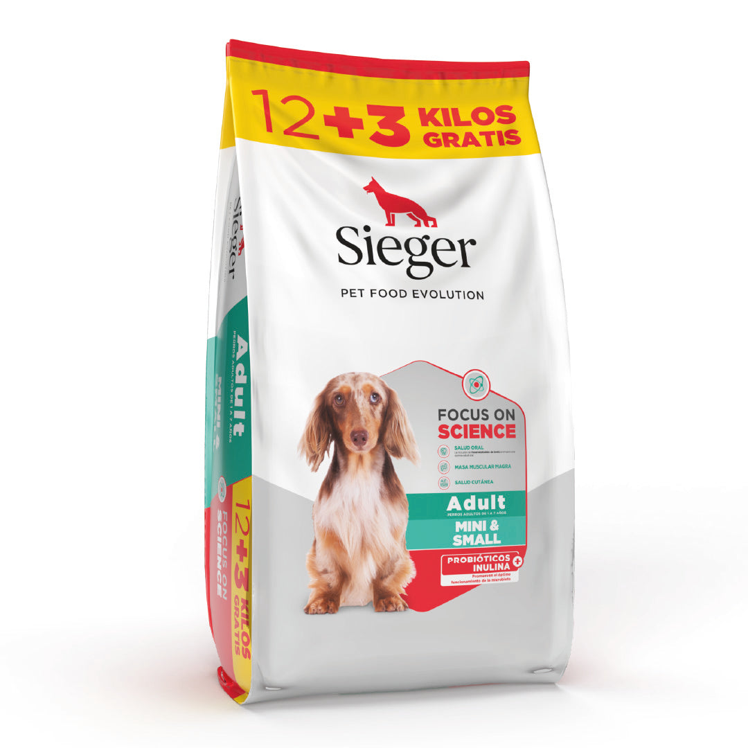 Alimento Sieger Perro Adulto Pequeño 12+3kg