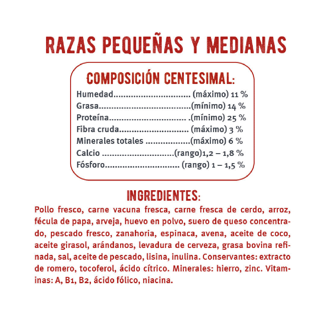 Alimento Mon Ami HG Perro Adulto Pequeño y Mediano