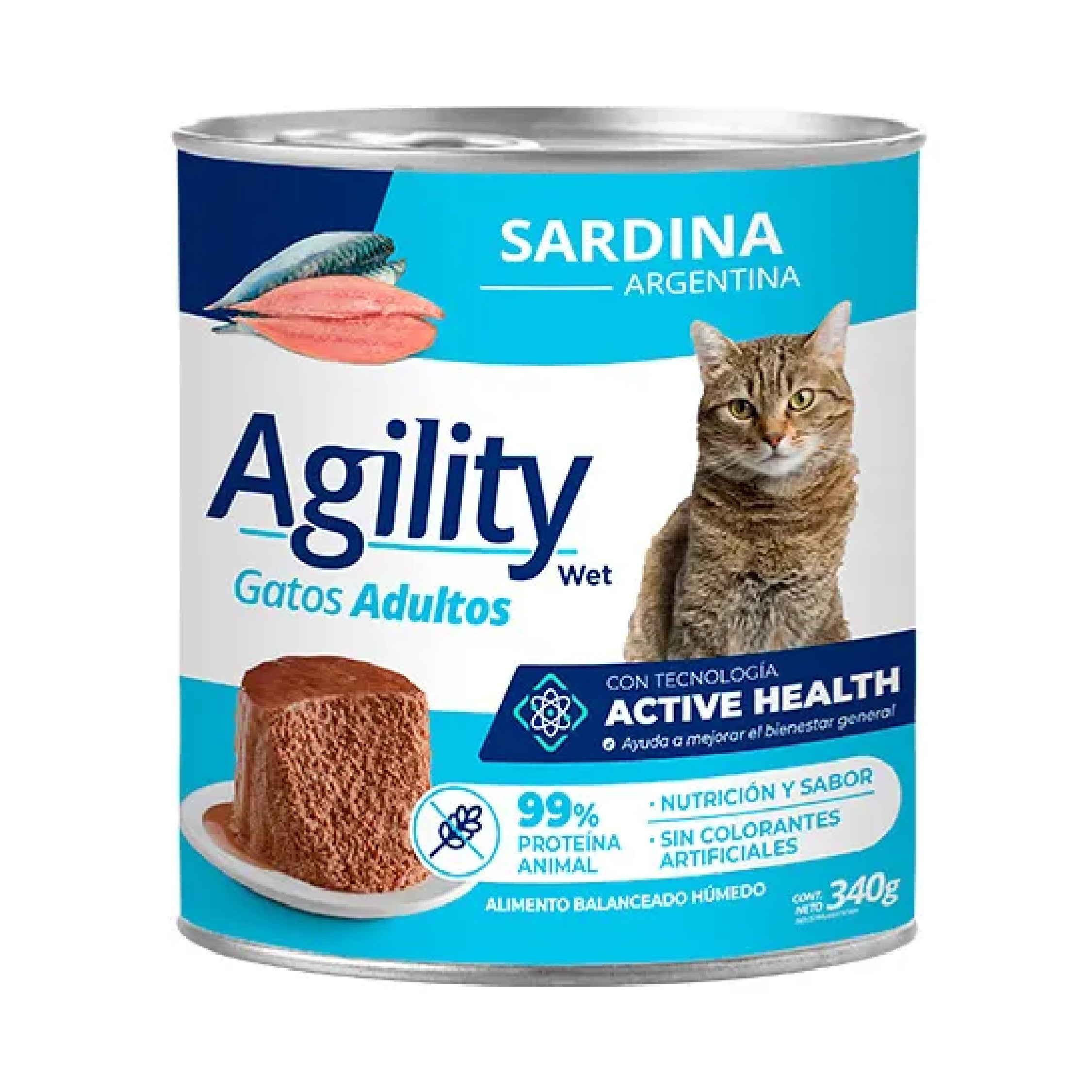 Lata Agility Gato Adulto sabor Sardina