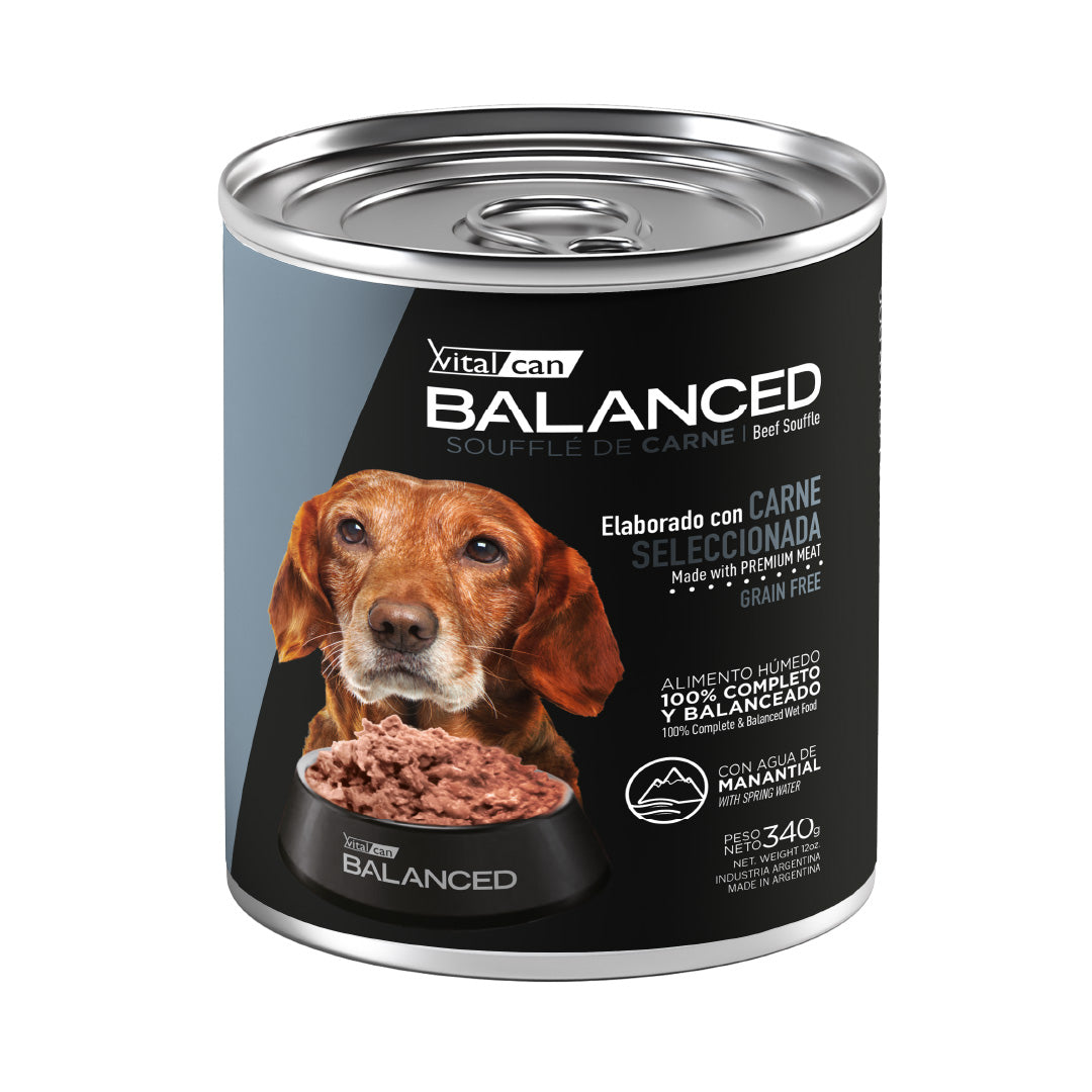 Lata Balanced Perro Adulto Senior Souffle Carne