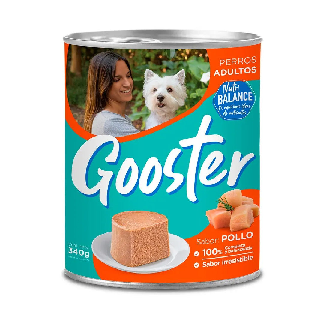 Lata Gooster Perro Adulto Pollo 340gr