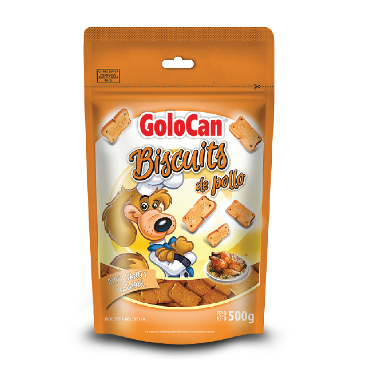 Biscuits Perro sabor Pollo Golocan 500gr