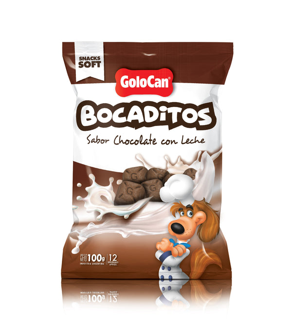 Bocaditos Perro Golocan sabor Chocolate con Leche 100gr