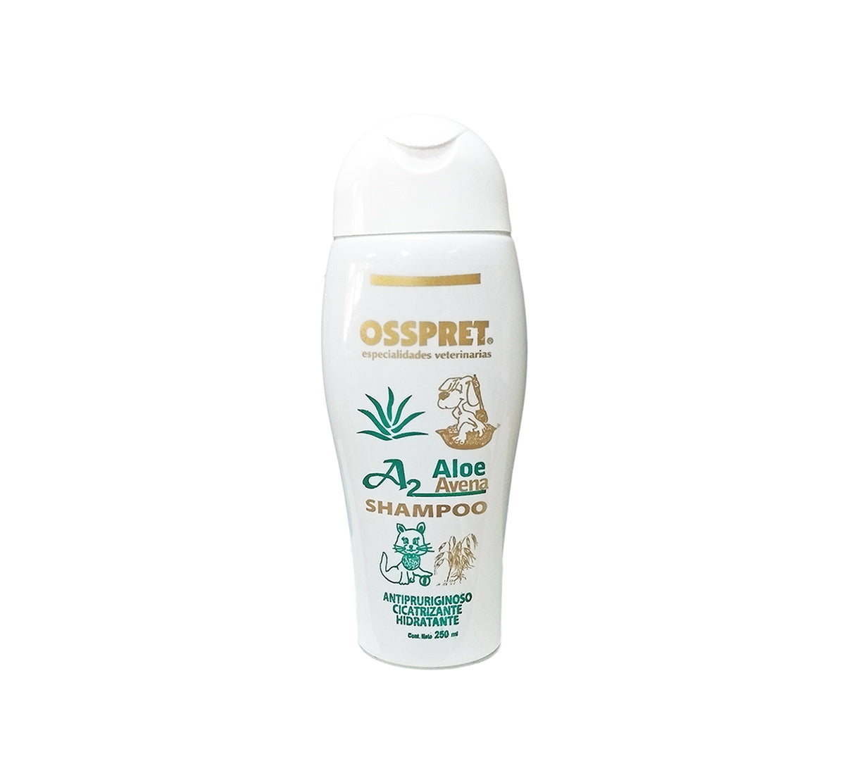 Shampoo Perro Osspret Avena y Aloe Vera 250cm3